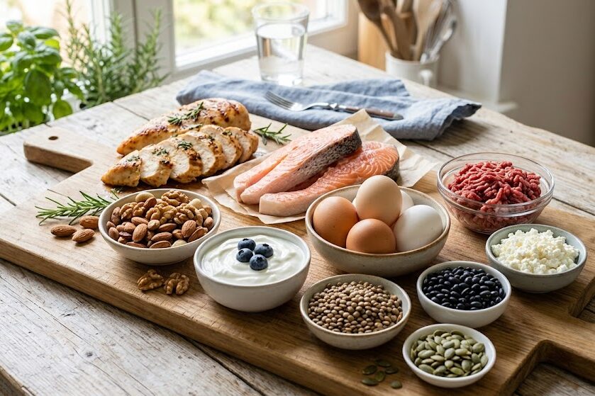 How Much Protein for Muscle Growth using protein-rich foods