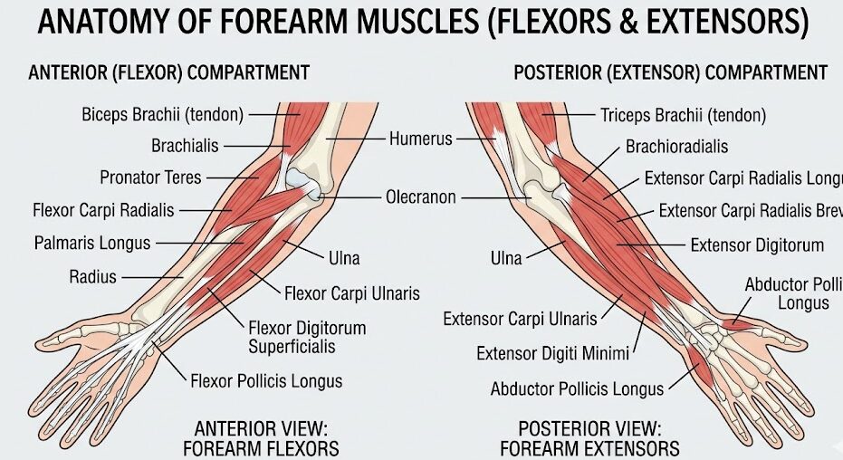 Understand forearm muscle anatomy for stronger workouts