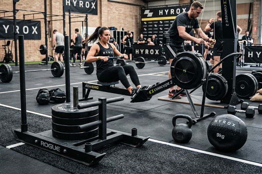 Equipment used for HYROX workouts