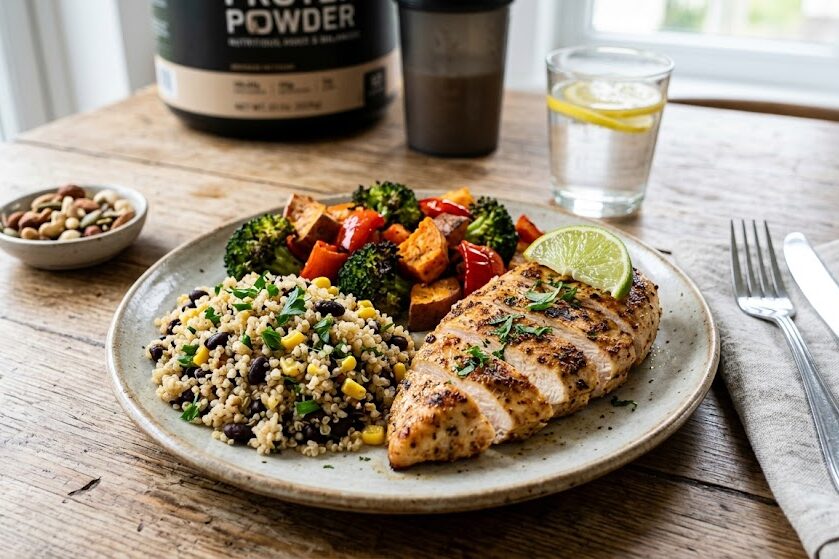 High-protein meals for muscle growth