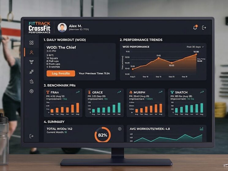 Monitor CrossFit training metrics and progress