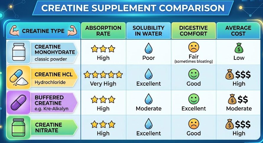Choose a quality creatine supplement for muscle growth