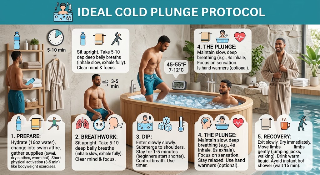 Best cold plunge muscle growth protocol for lifters