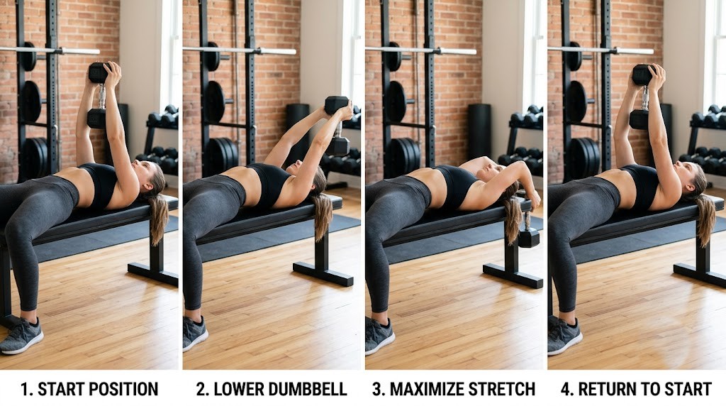 PJR pullover for long head triceps