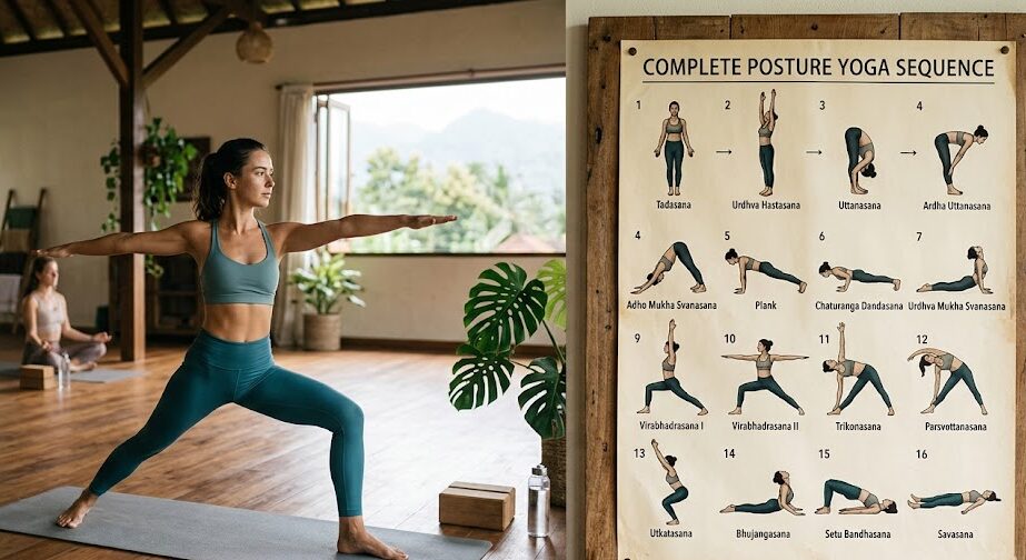 Practice 10 minute yoga to improve posture routine