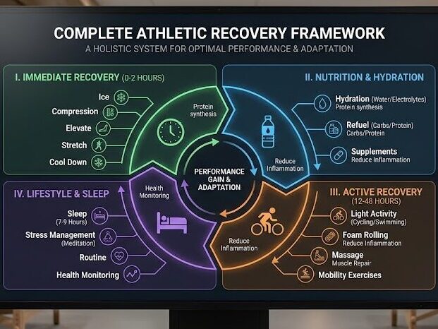 Build recovery routine for athletes with contrast therapy