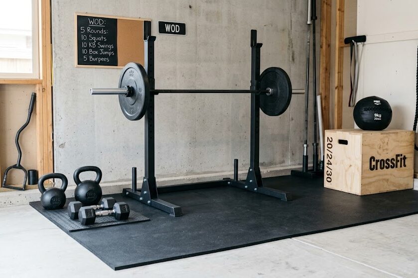 Organize CrossFit workout equipment for beginners