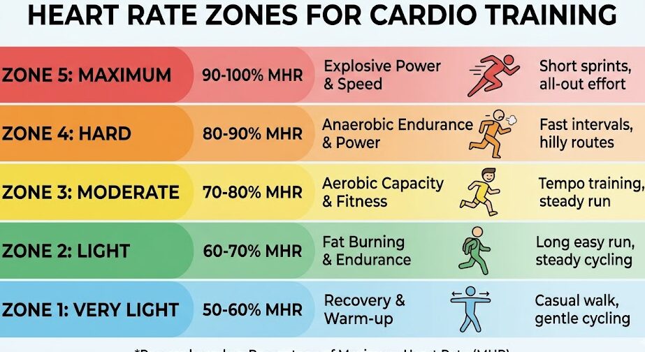 Track heart rate during aerobic exercise to lose weight