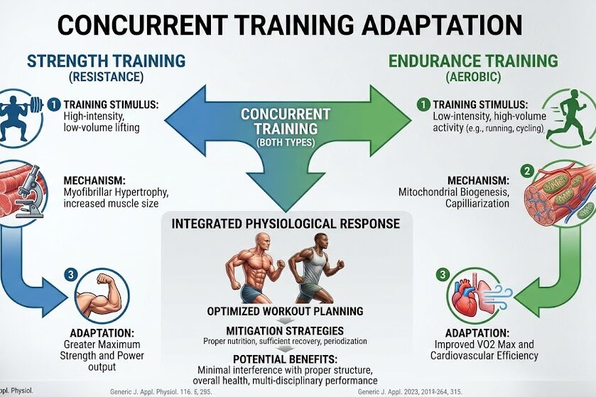 Understand concurrent training benefits through physiological adaptations