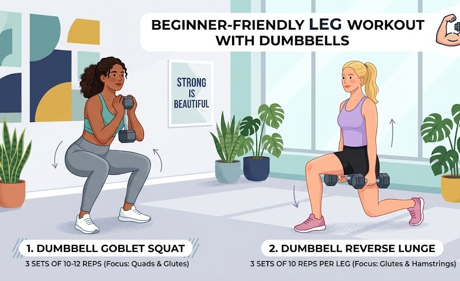 dumbbells leg workout