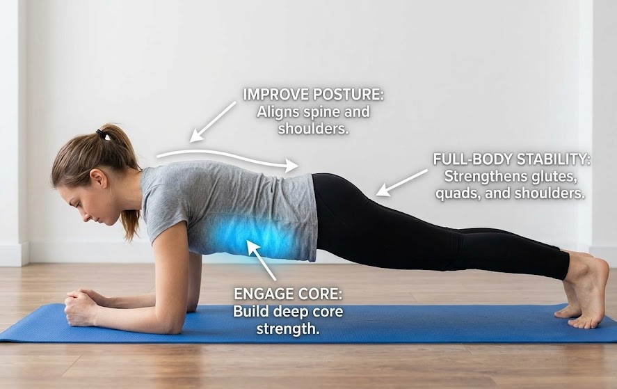 Plank exercise benefits