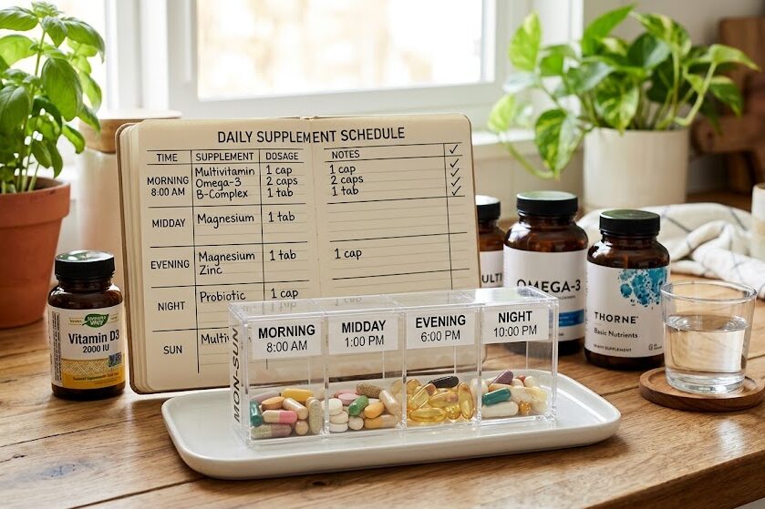 Organize betaine supplement timing