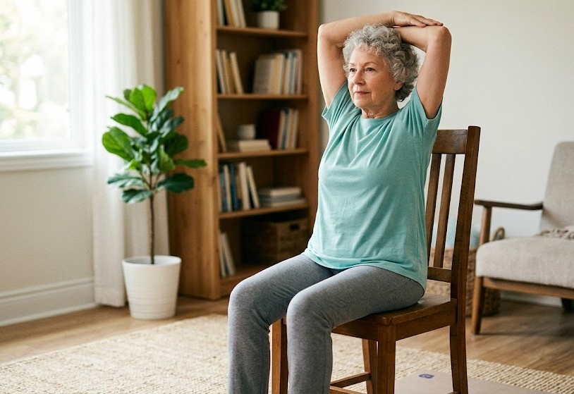 Chair posture yoga