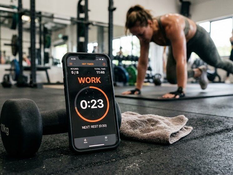 Track 10 minute micro workouts at home with timer
