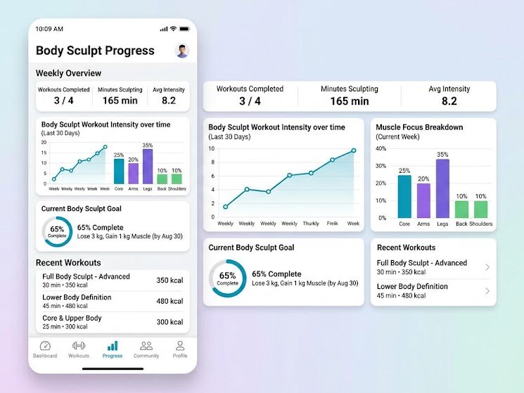 Track Body Sculpt Workout results with fitness apps