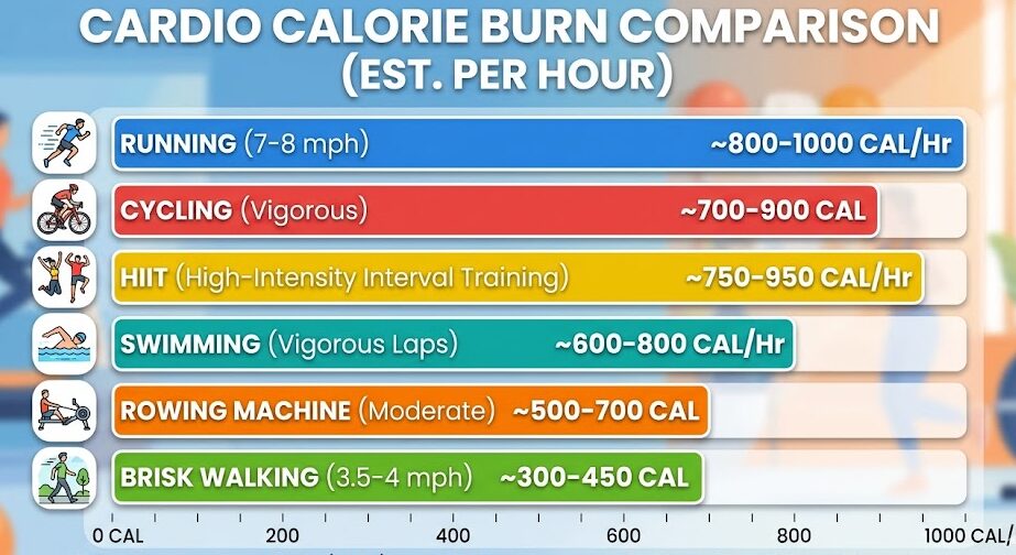 Compare aerobic exercise to lose weight and calorie burn