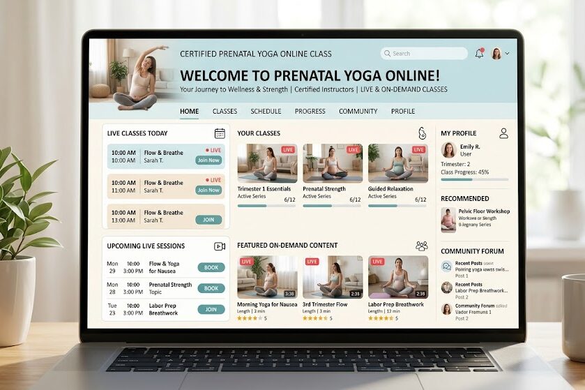 Join prenatal yoga classes for pregnancy wellness