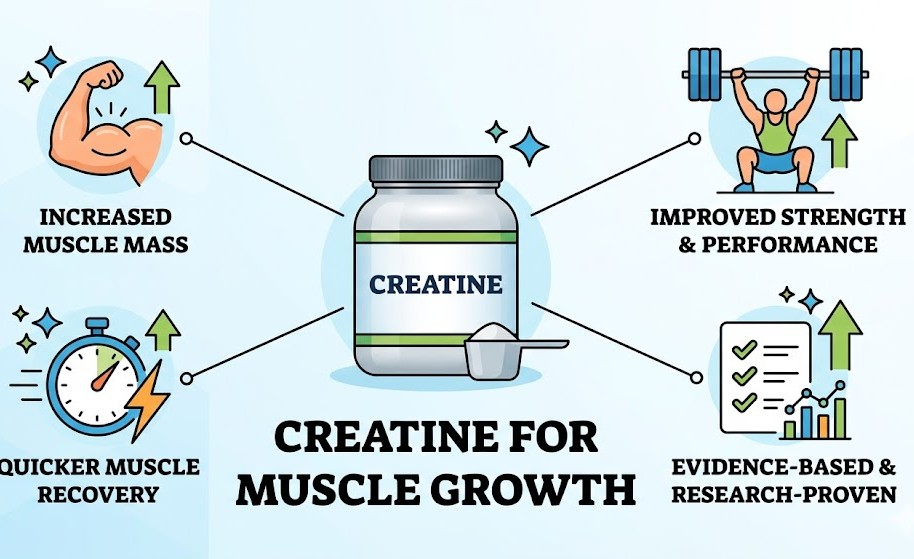 Creatine supplement for muscle growth
