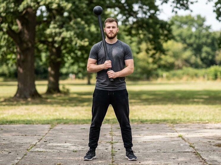 Macebell workout for beginners starting position