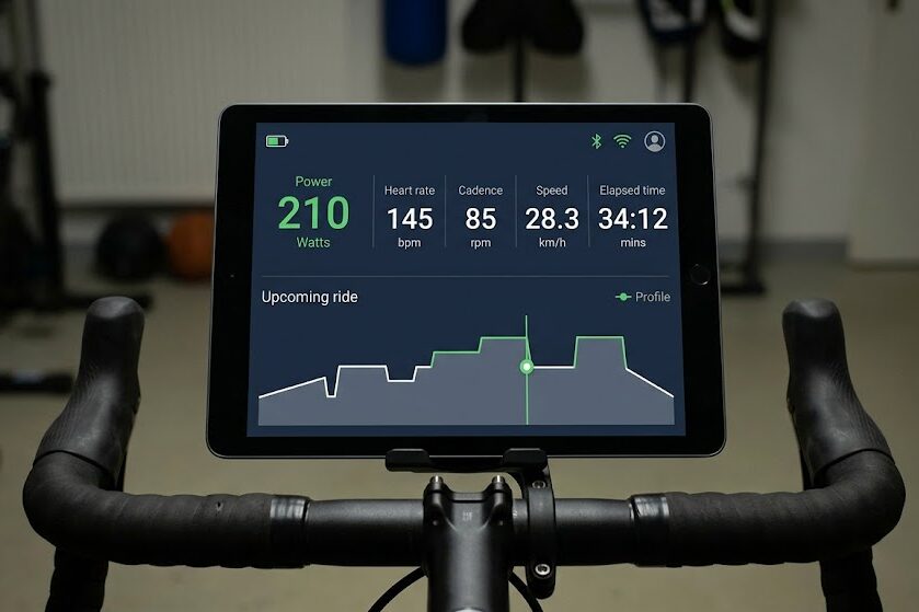 Improve indoor cycling workout performance with smart trainer
