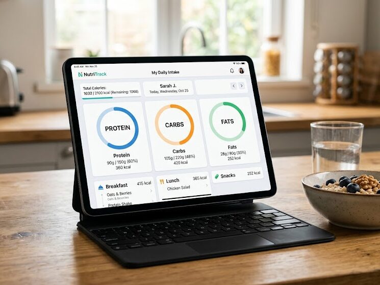 Track lean bulk macros using calorie tracking software