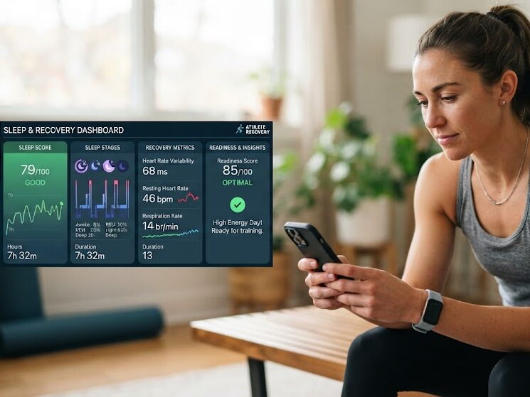 Track sleep recovery for athletes using wearable technology
