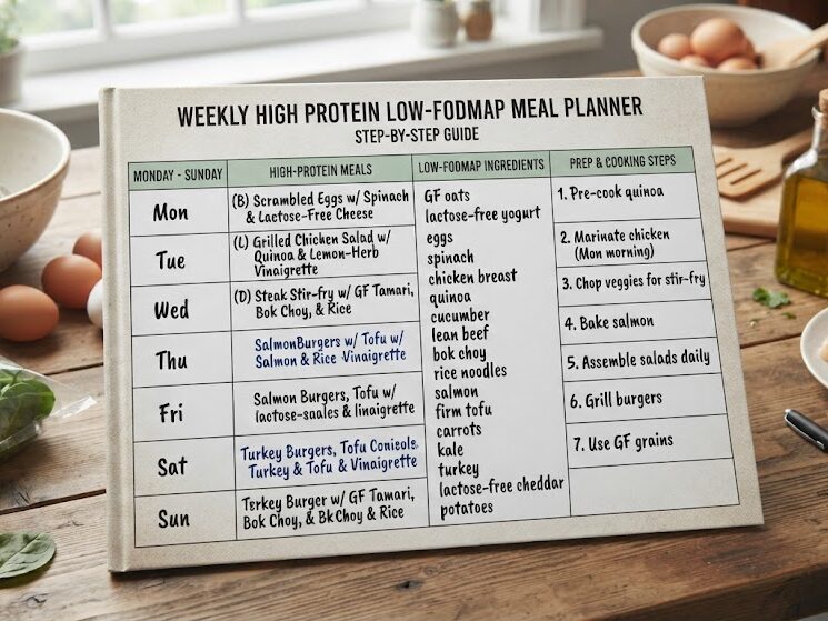 Plan High Protein Low-FODMAP meals for the week