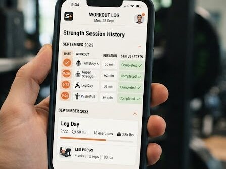 Log strength training workouts