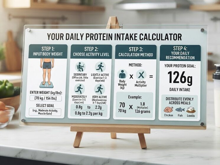 Calculate protein intake for muscle growth