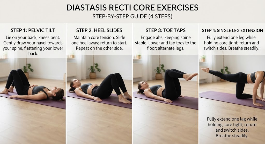 Diastasis Recti Core Exercises