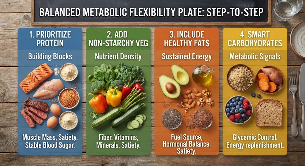 Build a metabolic flexibility diet meal