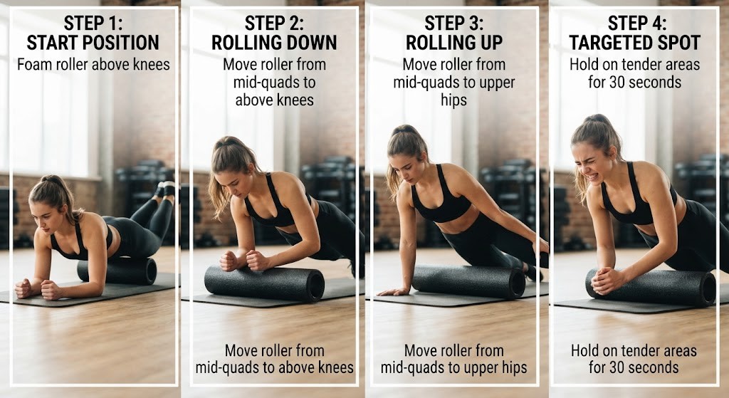 Use foam roller for muscle recovery