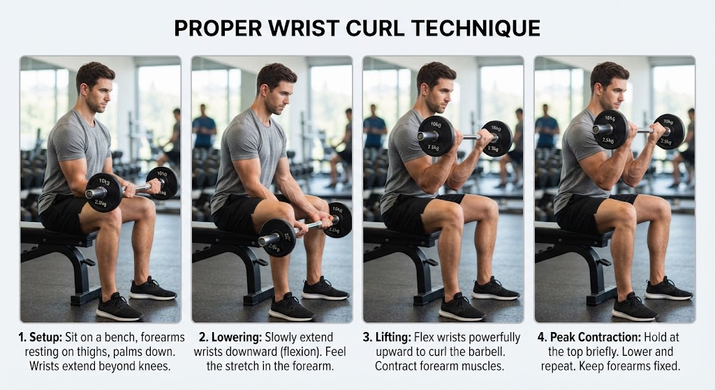 Learn correct wrist curls for arm wrestling