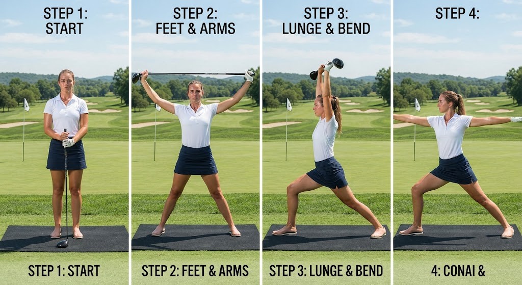 Practice yoga for golfers to improve balance