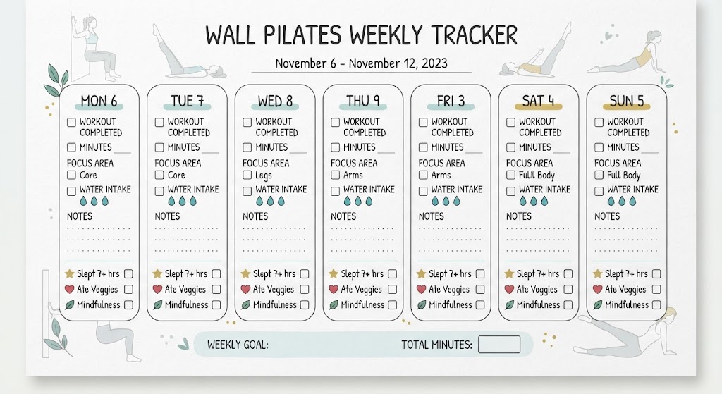 Track Wall Pilates daily progress