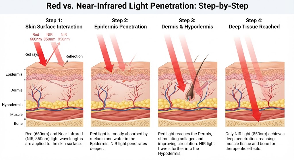 Understand LED Light Therapy for Body wavelengths