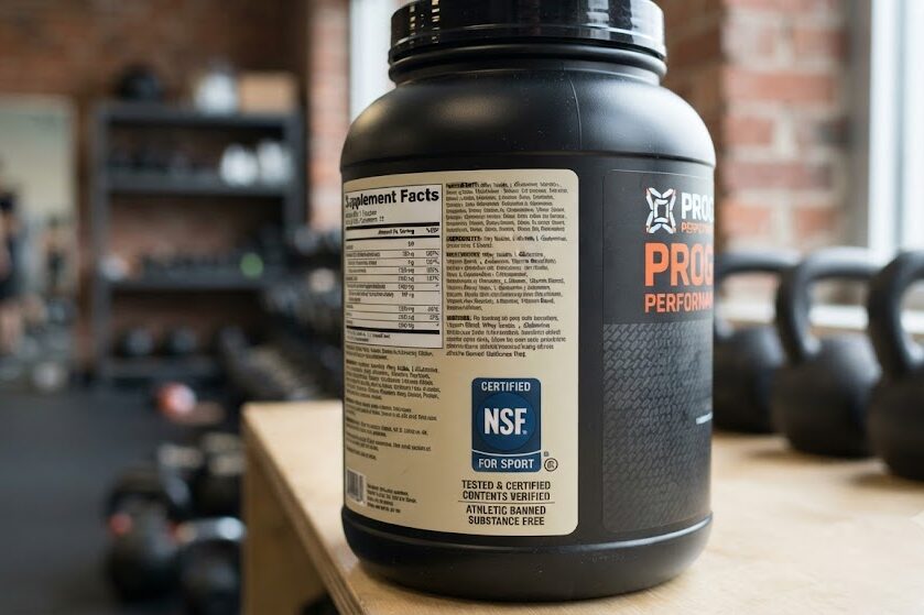 Identify NSF Certified for Sport supplements
