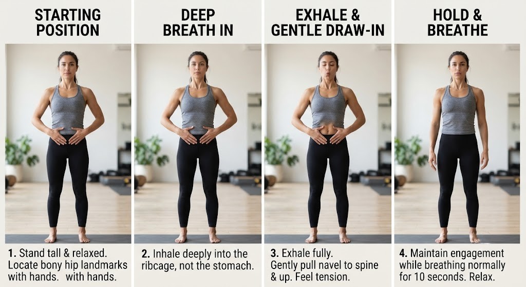 Perform transverse abdominis exercises for diastasis recti