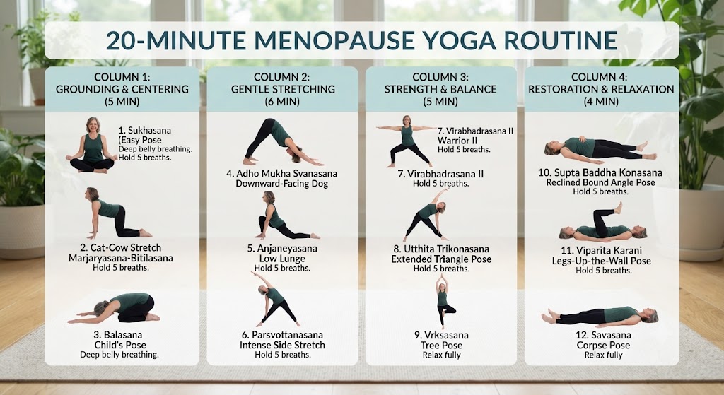 20-minute daily yoga routine for menopause