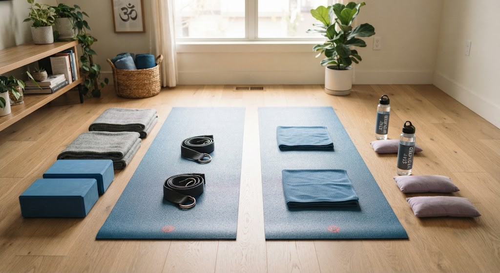 Essential couple yoga equipment for beginners