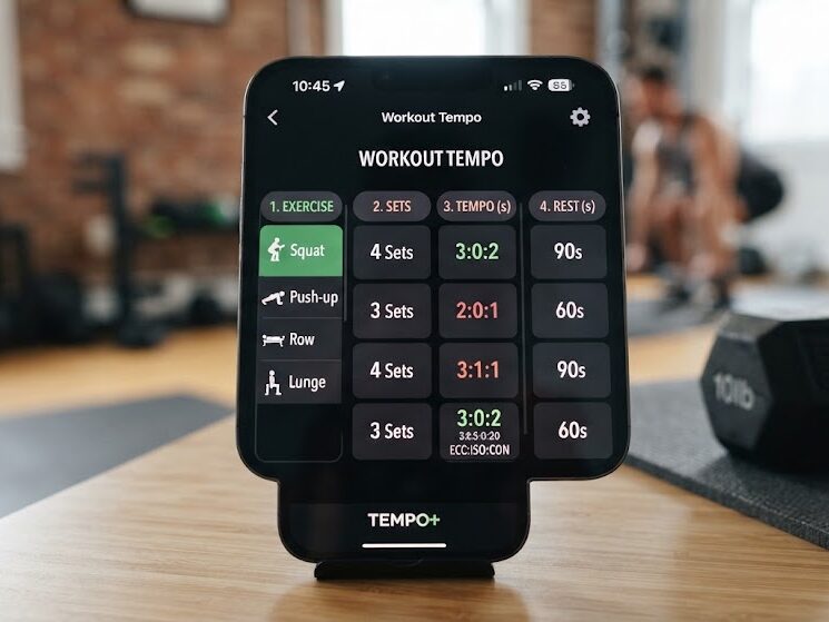 Track time under tension workout tempo