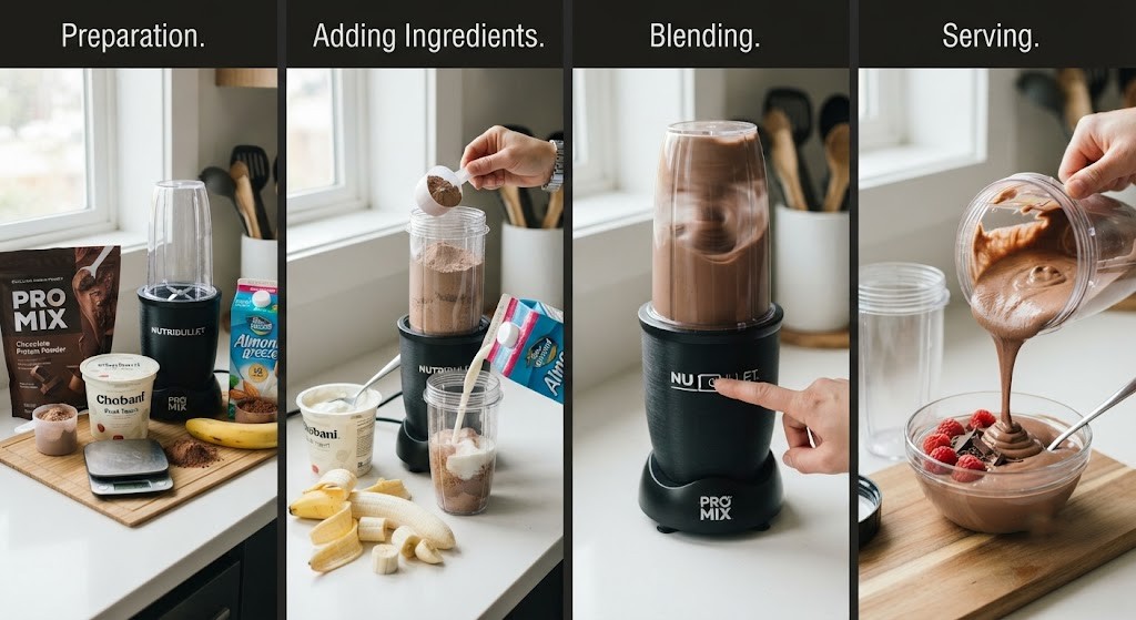 High protein pudding recipe ingredient diagram
