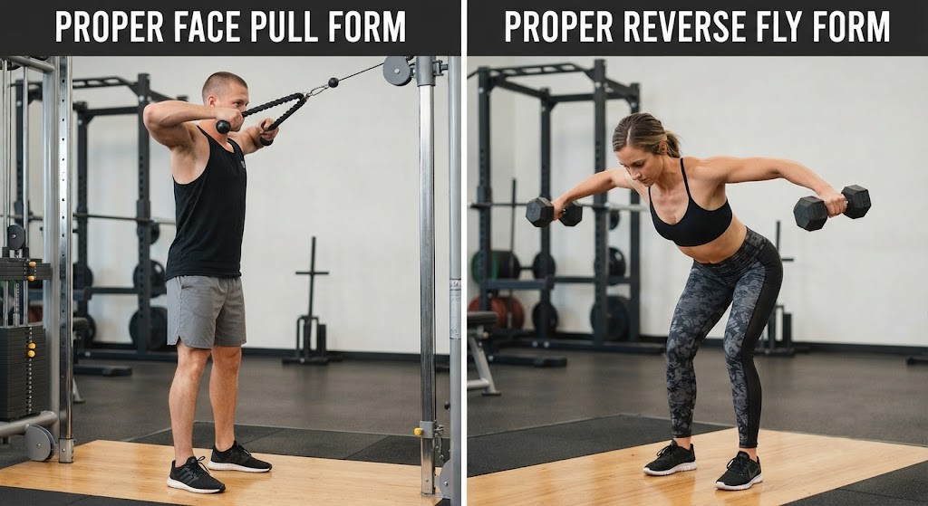 Perform best rear delt exercises for muscle growth