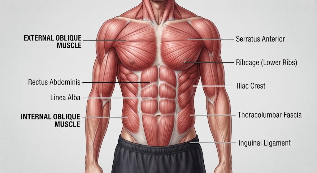 Oblique muscle anatomy for beginners