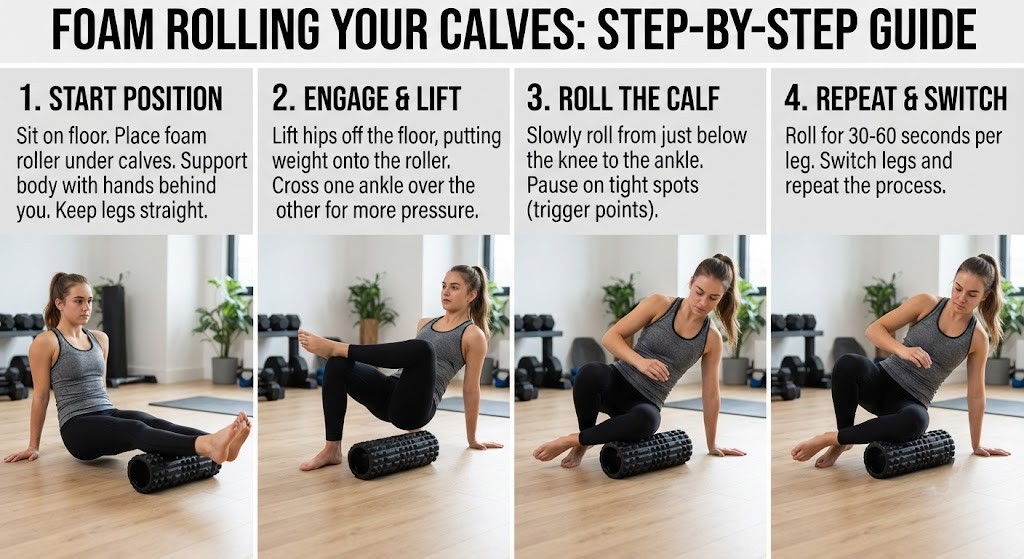 Use foam rolling techniques for connective tissue recovery  