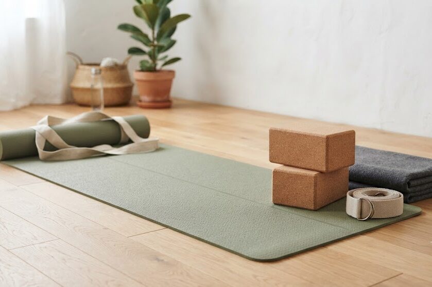 Essential equipment for a home yoga routine