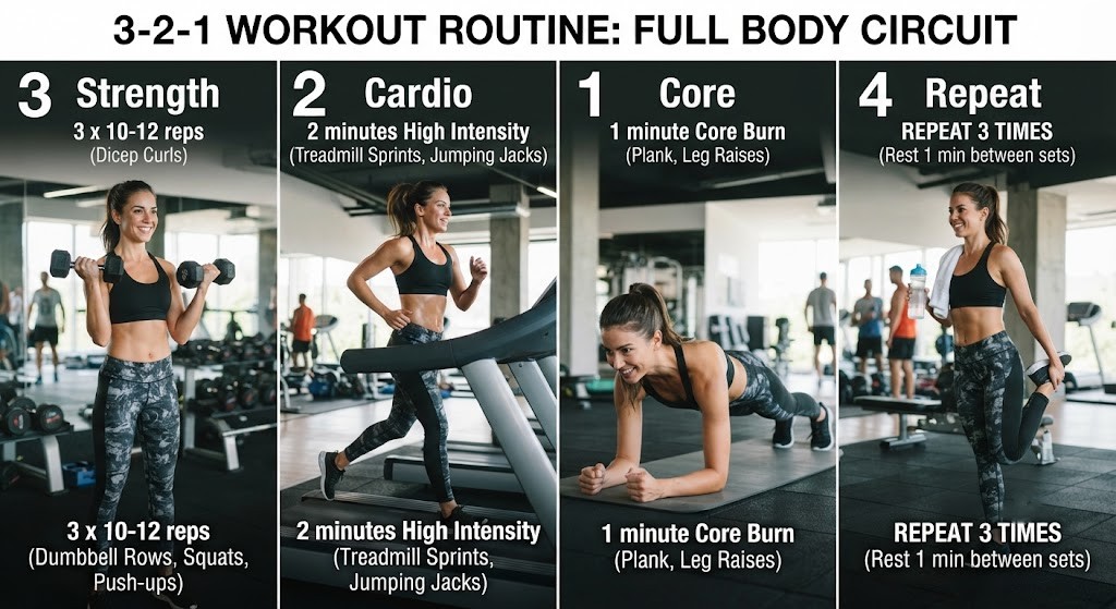 3-2-1 Workout Routine