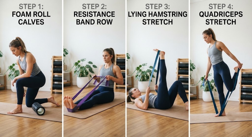 Use mobility tools for assisted stretching recovery