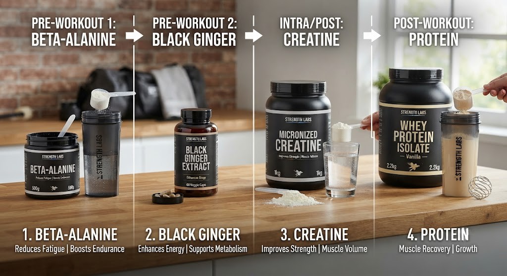 Compare Black Ginger exercise performance supplements