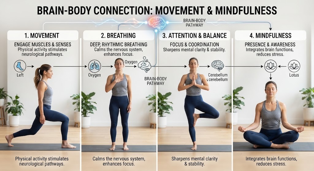 Show NeuroYoga brain-body connection